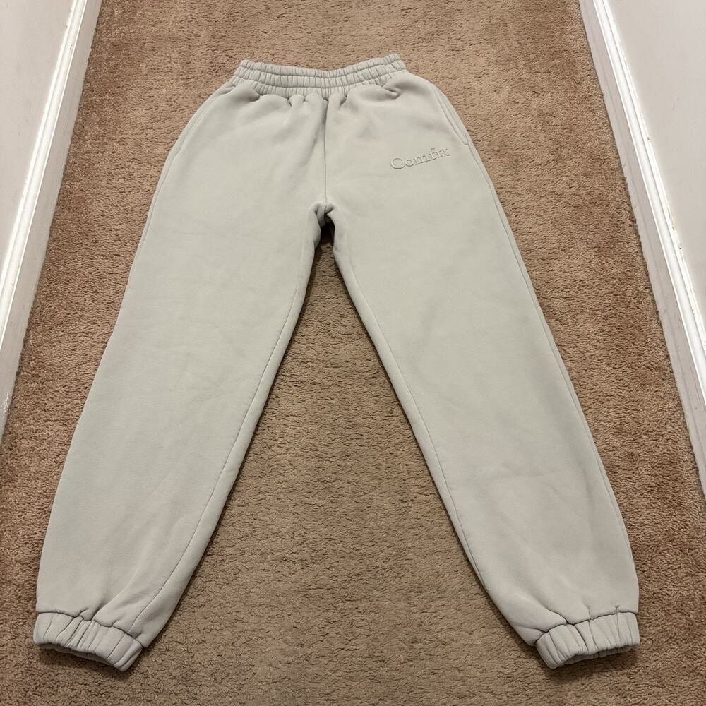 Comfrt Travel Joggers Size Small Tan Beige Travel Weighted